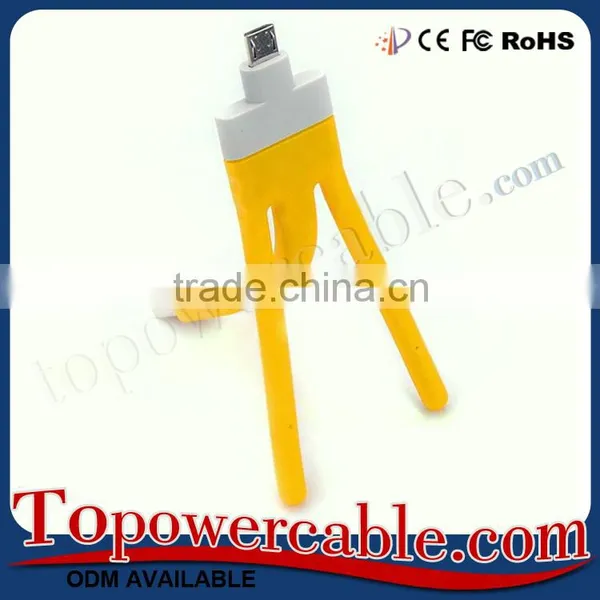 Very Short Stand Function Mobile Phone Charger Micro Usb Cable Wholesale Online photo-3
