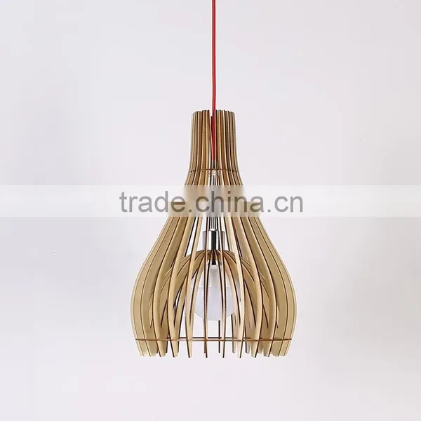 New Design Wood Pendant Lamp for Shop or Cafe JK-8005B-12 LED Pendant Light photo-6