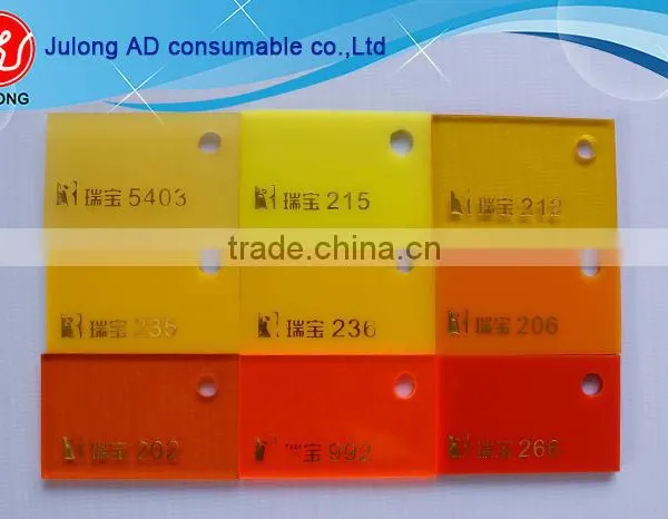 Acrylic plexiglass sheets for advertising