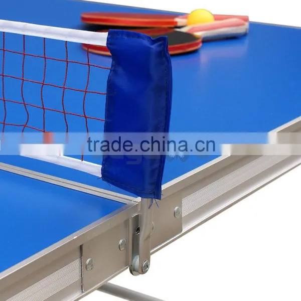 Practice Table Tennis Ping Pong Game Table Indoor Folding Midsize 2 Wood Paddle photo-5