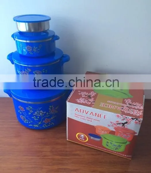 4 Pcs Set Insulated Stainless Steel Inner Food Warmer Hot Pot photo-6
