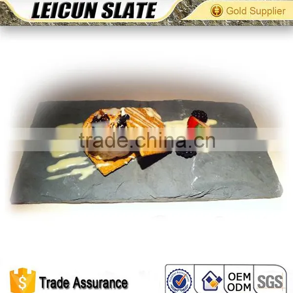 High Quality Natural Black Dishes, Black Slate Plate photo-2