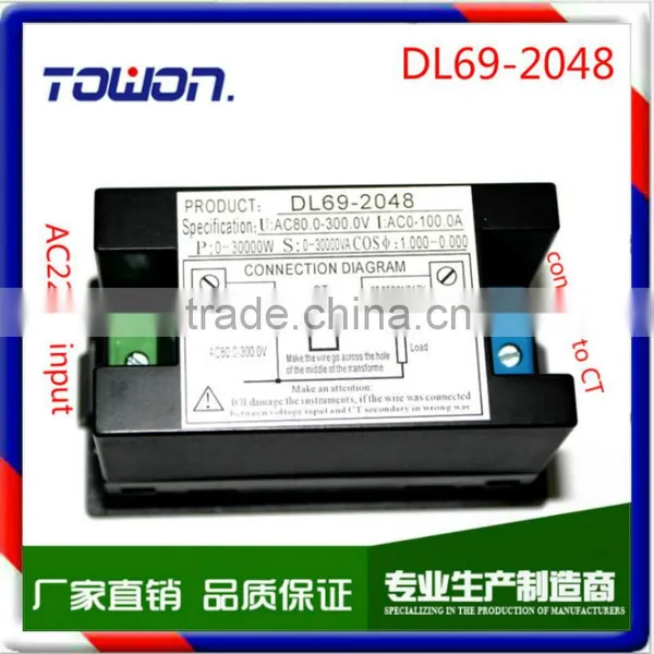 Multi-functional LED Display Panel Meter Voltmeter Ammeter With Active and Reactive Power and Power Factor 200-450V 0-100A photo-5
