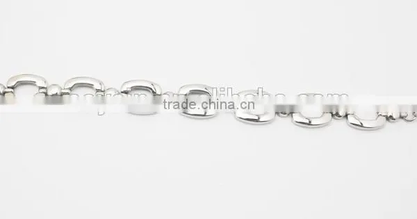 316L Stainless Steel Link Chain Bracelet and Necklace Jewelry Set photo-4