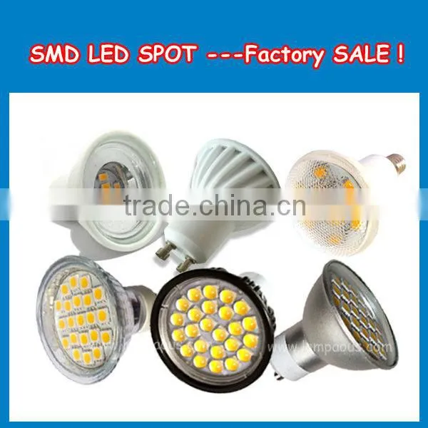 wholesale SMD GU10 5050 Spot light 12leds, 21leds, 24leds, 27leds 6W 5W 4W gu10 mr16 E27 E14 led bulb light 120degree