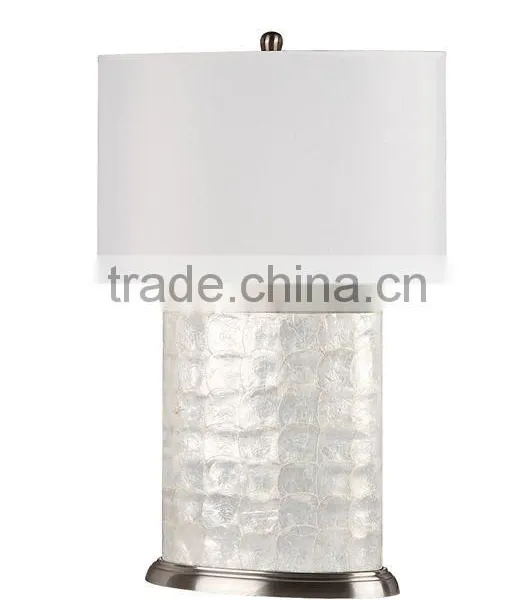 Shell 29"H Table Lamp With Oval Shade