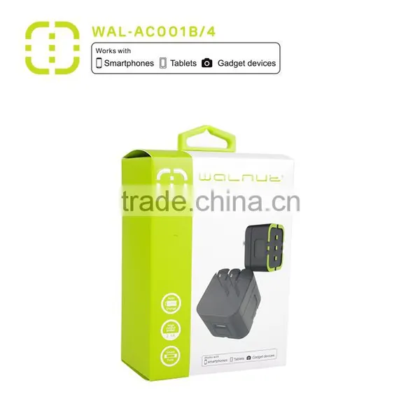 2016 Walnut MFI Certificed 2.1A USB Main Charger With Colorful Box photo-2