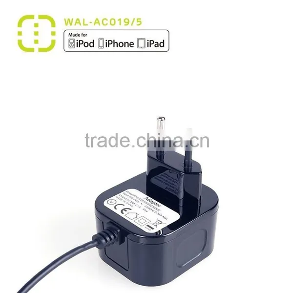 MFI Certified Universal Wall Charger With EU Plug 2.1A photo-2