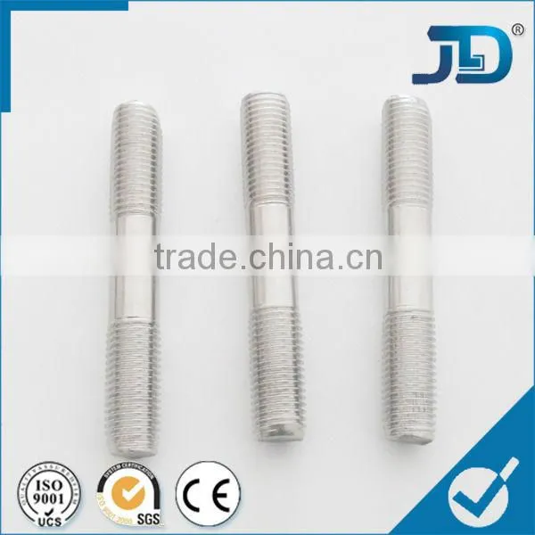 threaded metal rod double thread end stud