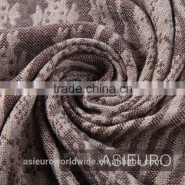 Fashion Jacquard Snowflake Scarf With Fringes, BSCI AND SEDEX photo-3