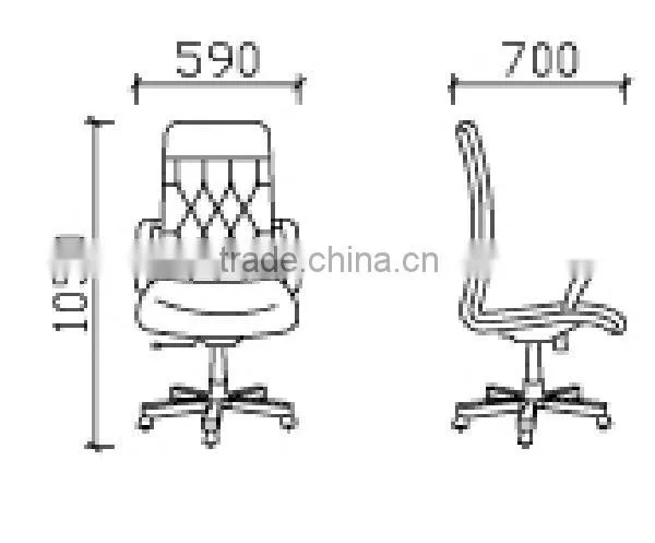 Furniture High Back Armrest Ergonomic Leather Executive Office Chairs With Wheels GZH-SJ1003 photo-4
