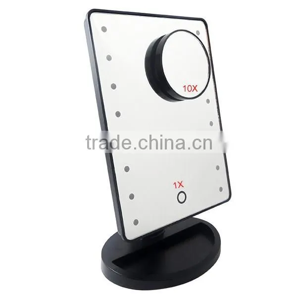 Single Side Touch Sensor Vanity Makeup Mirror With Light Bulbs Supplier's Choice photo-3