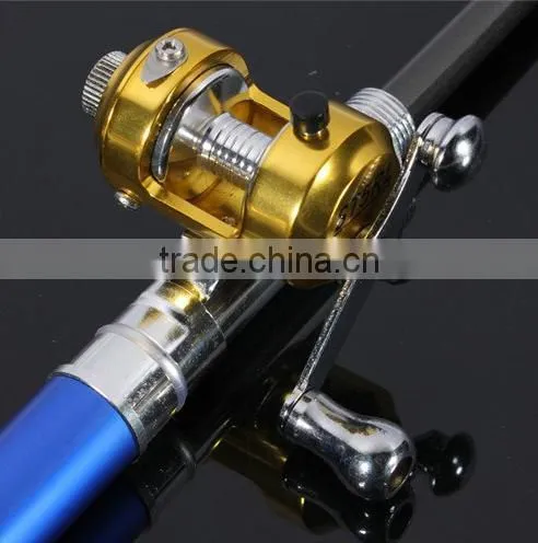 38inch Mini Portable Pocket Aluminum Alloy Fishing Rod Pen photo-2