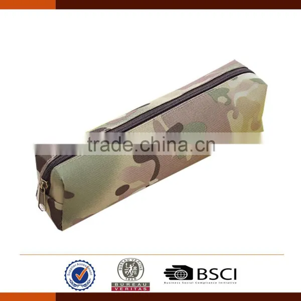 Wholesale Round 600D Camouflage Pencil Case for Kids photo-2