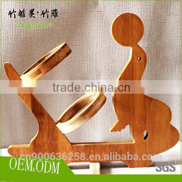 Bamboo Wine Bottle Holder Wine Rack photo-2