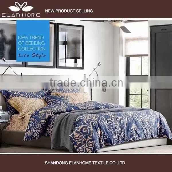 100% Cotton 133*72 Luxury Reactive Printing Bedding Set photo-2