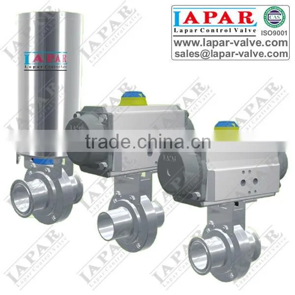LPC12 Series Sanitary Butterfly Valve Stainless Steel Buttery Valve