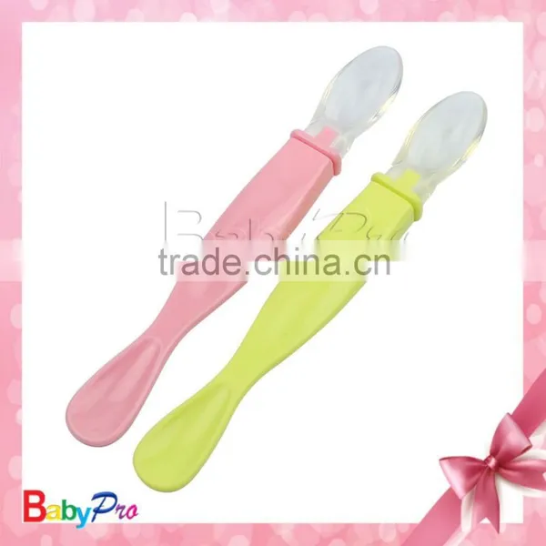 China Manufacturer High Quality Eco-friendly Material Hot Sell Baby Spoon Baby Feeding Silicone Spoons photo-4