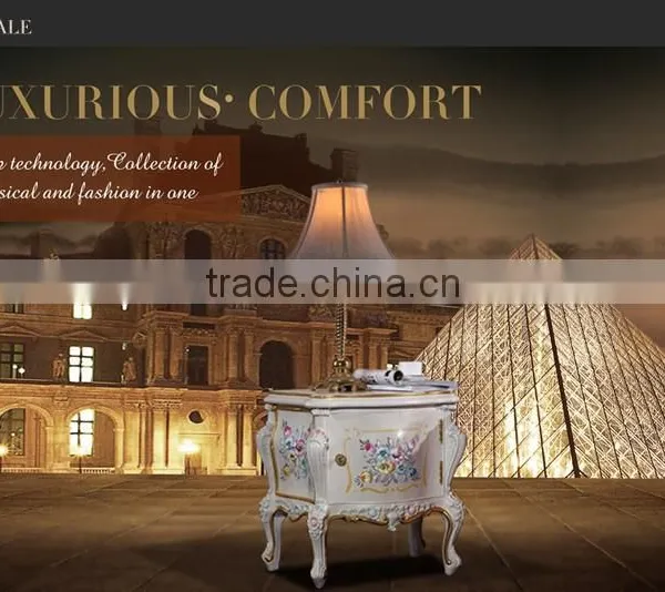 Luxury French Style Bedroom Furniture Bedstand photo-4