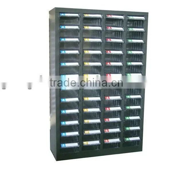 Steel Storage Cabinets With 48 Plastic Drawers