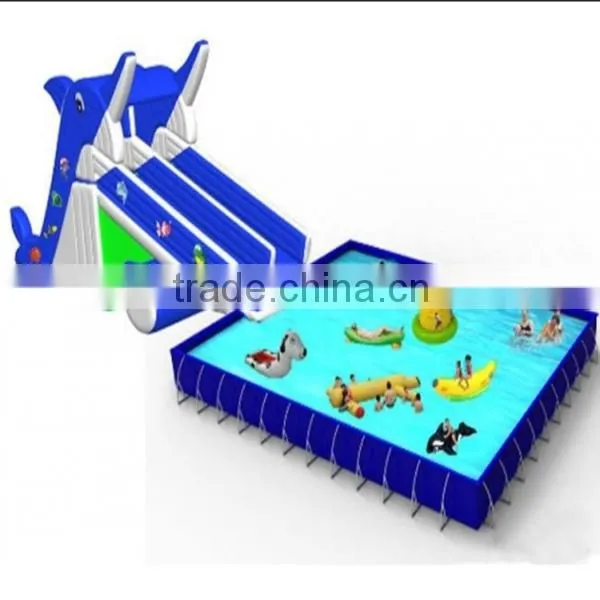 Outdoor Gaint Mental Frame Pool Above Ground Swimming Pool photo-4