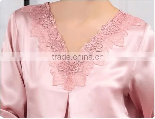 100% Silk Pajama , Neck With Less photo-5