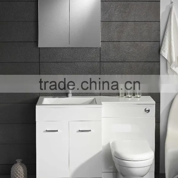 NEW Modern Vanity Cabinet With Back To Wall Unit