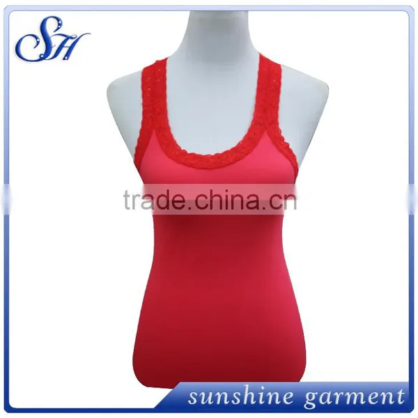 Hot Red Sexy Spandex Camisole Ladies for Sale