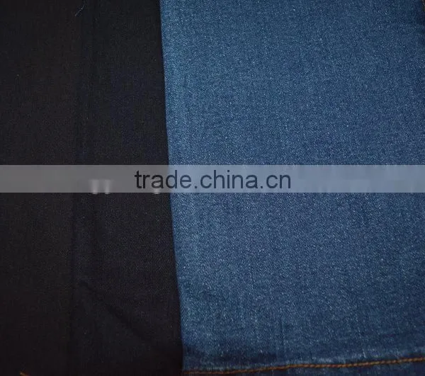 Spandex Cotton Denim Fabric Black Weft photo-3