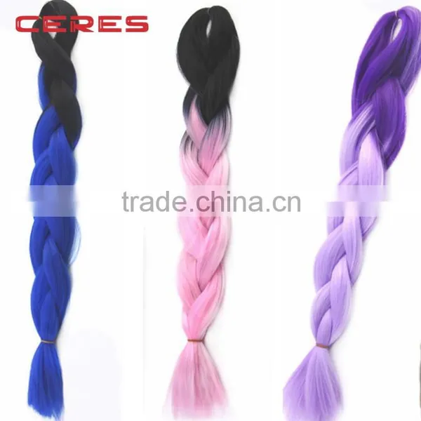 Factory Wholesale Japanese Synthetic Fiber Ombre Jumbo Braid Hair,havana Mambo Twist 12 Inch Quality Choice photo-3