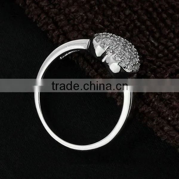 Fashion Cubic Zirconia Heart Ring , Lady Ring,New Design Rings Silver Jewelry photo-3