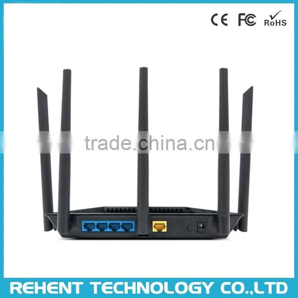 802.11AC 2.4G 5.8G 1300M Wireless WiFi Dual Band Router With 5 Antennas photo-3