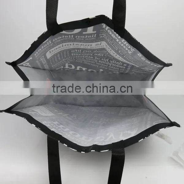 King Size Black Lululemon Reusable Tote Bag photo-5