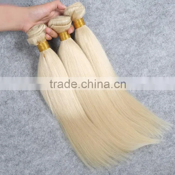 Wholesale Indian Hair #613 Blonde Hair Weft for Reseller