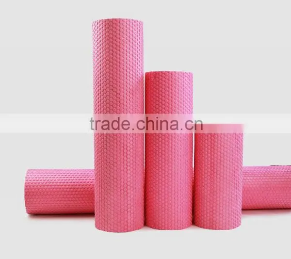 Foam Roller 60 15cm EVA Floating Point Solid Accupoint Massage Fitness Muscle Tissue Yoga Pilates Rollers Blue photo-5