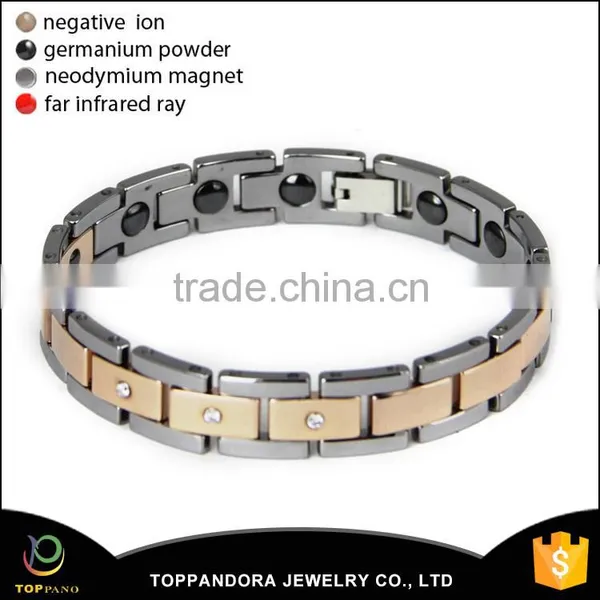 Fate Love Health Care Magnetic Energy Bracelet Tungsten Steel 7.48" Length Adjustable Tungsten Bangle Bracelet photo-3