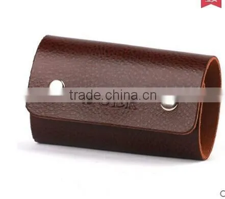 Factory Direct Sale High Quality Gift Leather Card Holder+ Key Bag+Key Chain With Gift Box photo-5