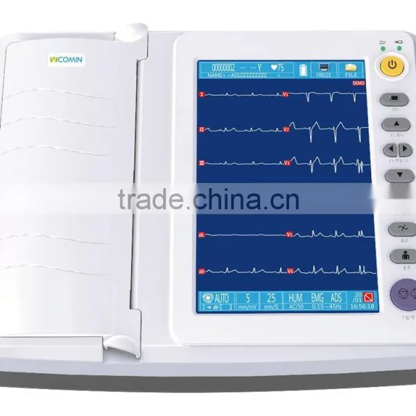 Best Price of CE Marked Digital 12 Channel 12 Leads Portable ECG Machine With Bulid-in Printer photo-2