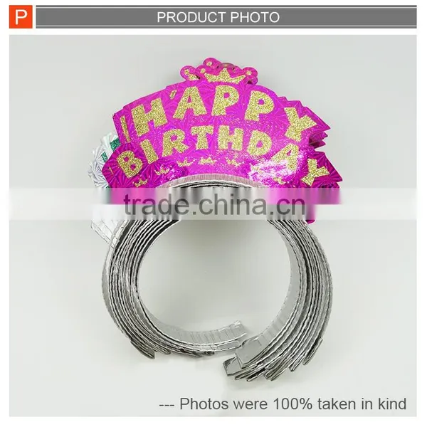 Happy Birthday Party Toys Girl Headband Crown 12pcs photo-4