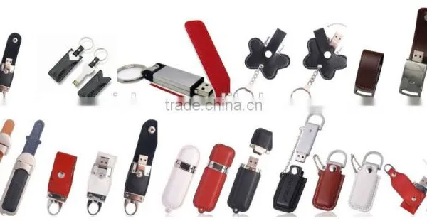 2015 Top Selling Cheapest USB 3.0 Promotion Gift Pendrive 1GB to 128GB Leather Usb Flash Drive 2015 photo-2