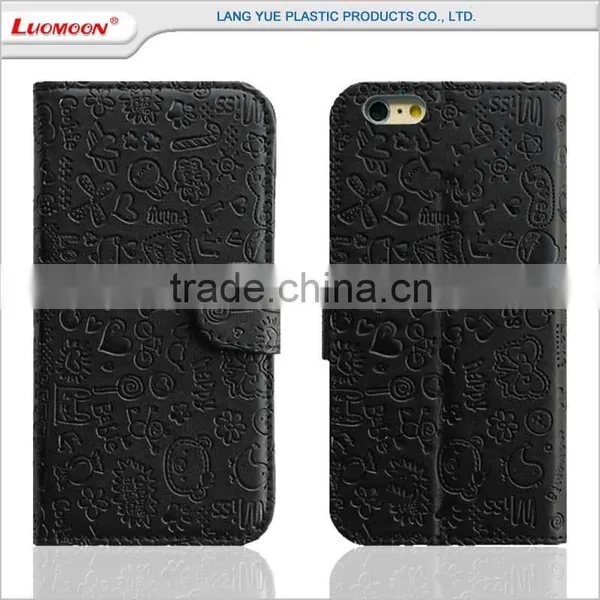 Folio Opening Design Wholesales Cellphone Leather Case for Huawei 3C/G740 P7 G730 G610 G630 photo-3