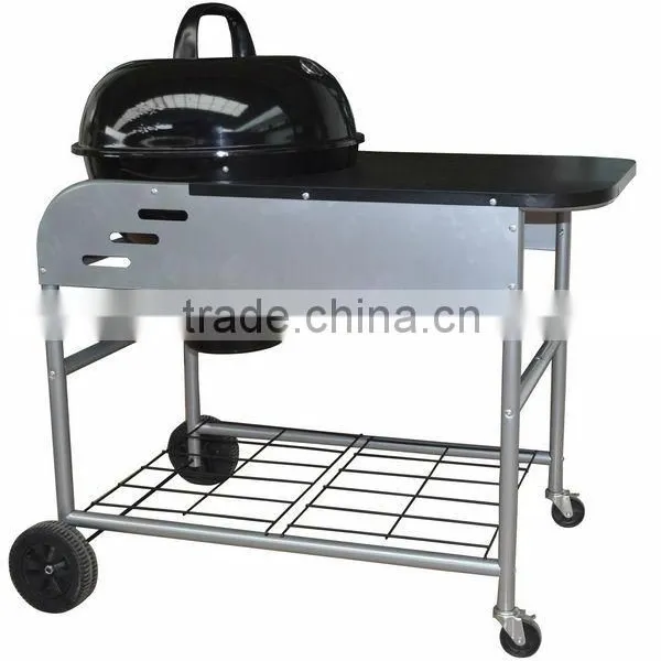 Charcoal Grill With Side Table photo-2