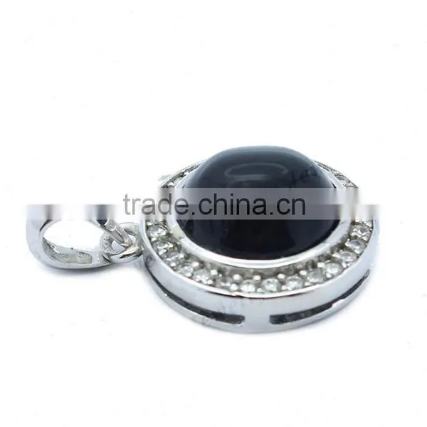 2014 New Design Silver Jewelry Pendant Wholesale Natural Stone Pendant photo-2