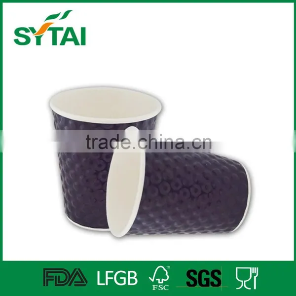Custom Print 4 / 8 / 10 / 12 / 16 oz Disposable Embossed Paper Cup photo-3