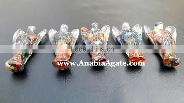 Chakra Orgone Angel 2inch : India Orgone Angels : Healing Orgone Angel Products photo-3