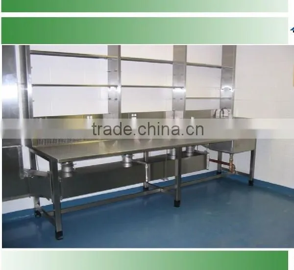 Easy Clean Stainless Steel Dental Laboratory Workbench With Reagent Shelf