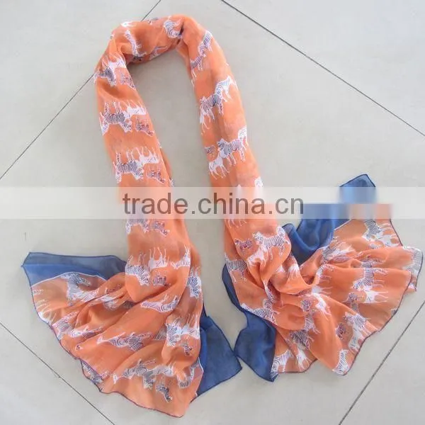 Turkish Printing Silk Scarf photo-5