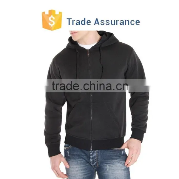 Men Plain Fleece Warm Hoodie Sport Sweatshirt Pullover Sweatshirts photo-2
