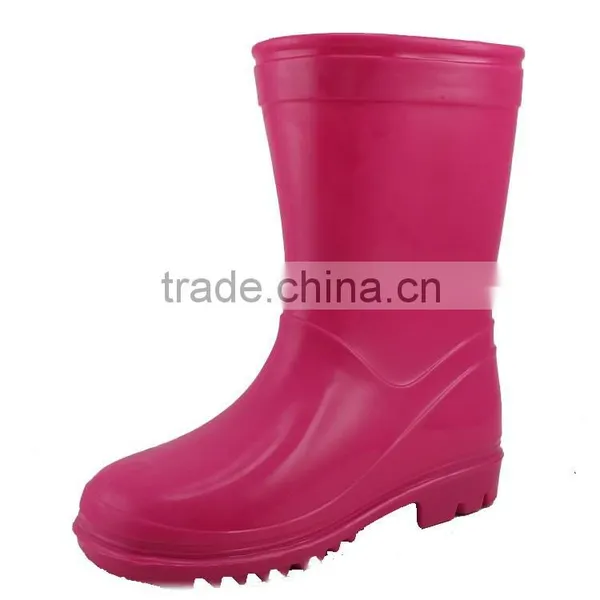 Girl Pure Color Light Pvc Rain Boots Cheap PVC Rain Boots photo-2