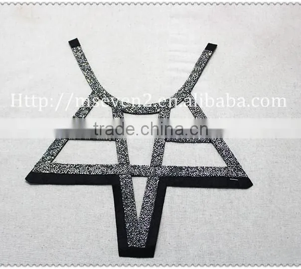 New Fashion Design Big Hot Fix Rhinestone Collar, Women Beaded Collar photo-6